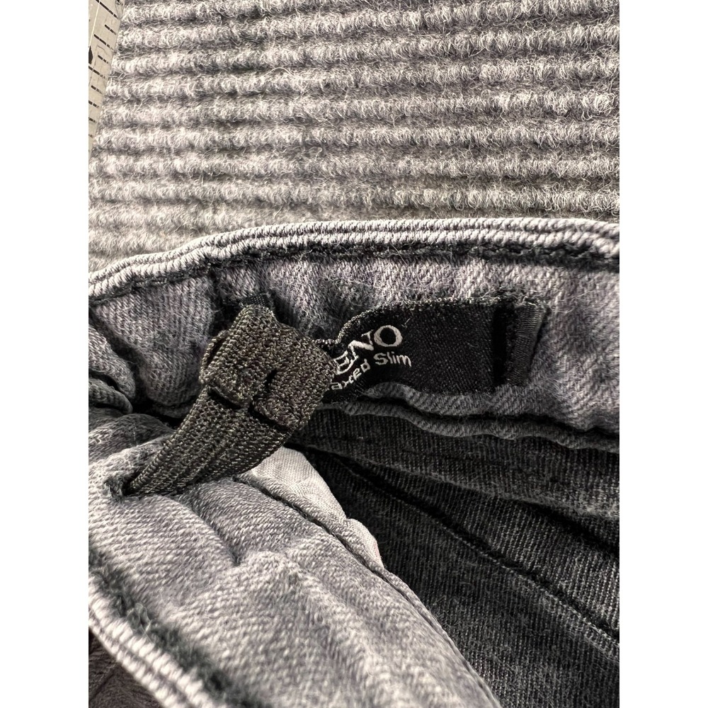 True Religion Jeans Youth 7 Geno Relaxed Slim Gray Wash Black Stitch - Picture 10 of 12